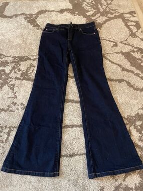 INC International Concepts Deep Indigo Flare Jeans